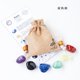 thumbnail image 1 of Nvzi-b 1 juego de piedras crudas de cristal natural, 12 bolsas de tela del zodíaco, Piscis, espécimen mineral de cristal DIY, adorno de regalo para niños, 1 of 4