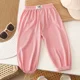 thumbnail image 2 of Pantalones tipo farol de seda helada de verano para niños, pantalones largos deportivos informales repelentes de mosquitos para niños y niñas, 2 of 5