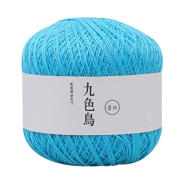 EIGTHTAIL Crochet Thread Size 20 for Hand kingtting 100% Cotton Yarn(Black)
