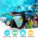 thumbnail image 4 of 1 pieza （Negro）Máscara de buceo, gafas de buceo antivaho, vidrio templado para hombres jóvenes, mujeres, silicona anti-buée antidéflagrante, todo incluido, espejo facial para snorkel, 4 of 5