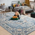 thumbnail image 5 of Homore Traditional Pattern Mystic Medallion Area Rug, 2' x 3', Cream, 5 of 8