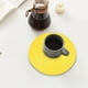 thumbnail image 4 of Juego de 3 manteles individuales tejidos | Manteles individuales redondos resistentes al calor para mesa de comedor | Decoración de cocina impermeable y resistente al aceite | Posavasos de 18 cm, 4 of 5