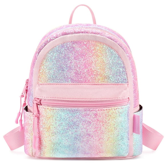 Minimochila Mibasies Rainbow Glitter para niñas y niños