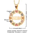 thumbnail image 1 of New Women's Simple Jewelry MAMA Mother's Day Pendant Premium Sense Mom Classic Light Luxury Necklace Memorial Day Holiday Gift45cm Gao Jinjia LED, 1 of 2
