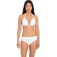 thumbnail image 2 of Ralph Lauren WHITE Beach Club Ruched Bikini Swim Bottom, US 10, 2 of 2