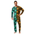 thumbnail image 3 of Spooky Family Pajamas Set Jack O Lantern Print, Elastic Waist Halloween Family Pajamas Long Sleeve Crew Neck, Funny Matching Halloween Pajamas for Ki’ds Adults, 3 of 6