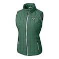 thumbnail image 2 of Women's Cutter & Buck Heather Green Philadelphia Eagles Gridiron Classics Logo Rainier PrimaLoft Eco Insulated Full-Zip, 2 of 3
