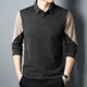thumbnail image 3 of Camisetas tipo polo para hombre, jersey formal para hombre, sudaderas, tops de negocios, empalmes, moda Harajuku, redes sociales, alta calidad, estilo emo, 3 of 5