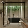 thumbnail image 4 of CASAINC 5-Spray Dual Shower Heads Ceiling Mount Fixed and Handheld Shower Head 2.5 in Matte Black 12 in. Thermostatic, 4 of 8