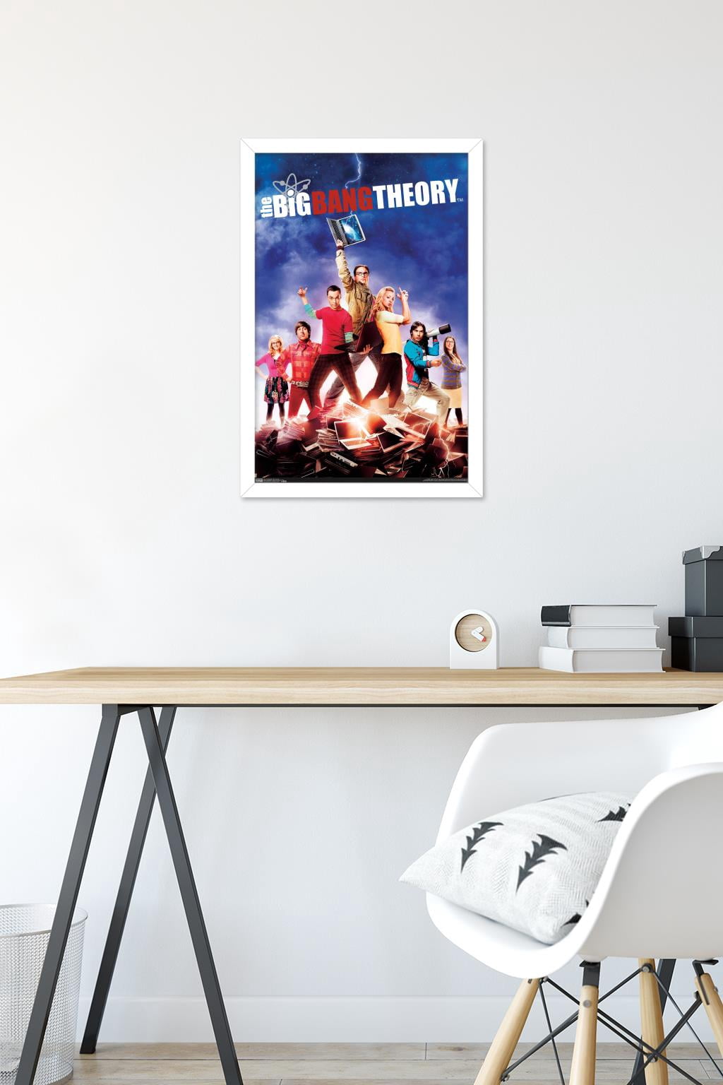 The Big Bang Theory - Key Art Wall Poster, 14.725" x 22.375", Framed
