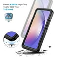 thumbnail image 5 of Samsung Galaxy A54 5G Case, IP68 Waterproof Dustproof Case with Built-in Screen Protector, Rugged Full Body Shockproof Phone Cover for Samsung A54 5G, Blue/Clear, 5 of 14
