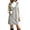 Gray, variant on Faux Suede Pinafore Dress for Women, Fall V-Neck Sleeveless Button Decor Relaxed Stylish Cute Mini Overall Dresses, S-XXL