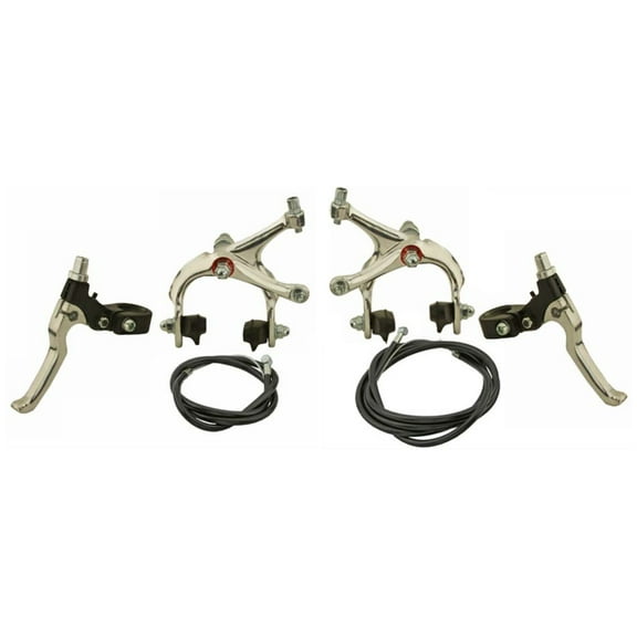 Silver Alloy 570a Bike Brake Set. Front and Rear Bicycle Brake set Bike Brake set