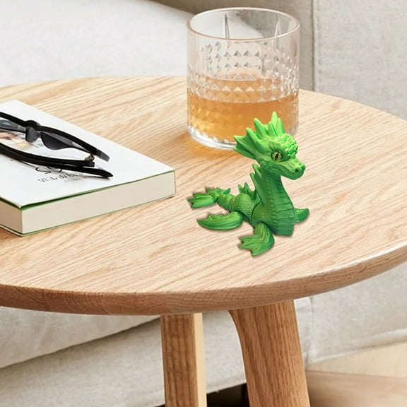 Xecvkr 3D Printed Mini Sea Dragon Ornament Cute Tabletop Home Decor Small Animal Figurine Durable Modern Style 1 Piece