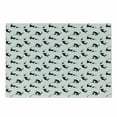 thumbnail image 1 of Cat Cutting Board, Domestic Animals Chasing After Yarn Balls Jumping Playful Kitties Feline Fun, Decorative Tempered Glass Cutting and Serving Board, Small Size, Black White, by Ambesonne, 1 of 1