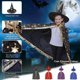 thumbnail image 3 of Capa de mago de Halloween, capa y sombrero de bruja, capa de mago para niños, mago con sombrero de capa, disfraz de capa de bruja para niños, niñas, fiesta de cosplay, 3 of 4