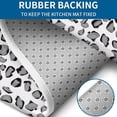 thumbnail image 4 of White and Gray Of Leopard Print Bathroom Rugs Sets 3 Piece,Toilet Cover Set,Absorbent Non Slip Bathroom Mats Sets with U-Shaped Contour Rug Toilet Rug Set, 4 of 5