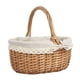 thumbnail image 5 of Cesta de mimbre para Picnic, cesta de regalo, artículos diversos, accesorios de fotografía con asa, cesta de almacenamiento para bodas, vacaciones, ja beige, 5 of 8