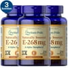 3 Pack - Puritan's Pride 100% Natural E, 400 IU, 250 Softgels