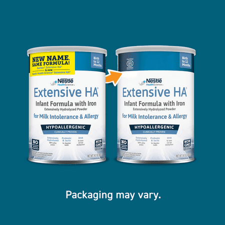 Extensive HA® Hypoallergenic Infant Formula With Iron, DHA & Probiotic, 14.1 oz Can (Packaging May Vary)