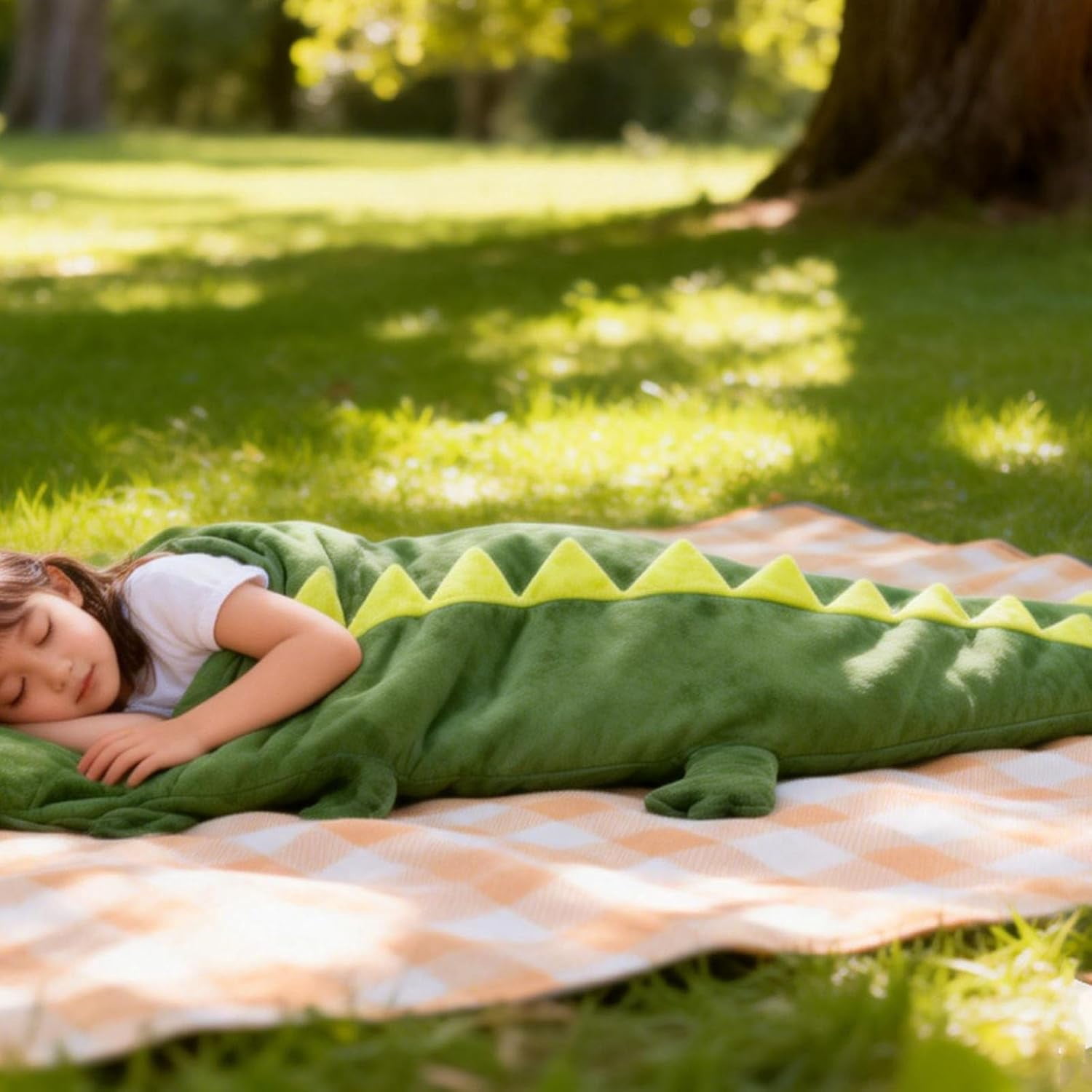 Animal Mouth Sleeping Bag, Fluffy Crocodile Shaped Sleeping Bag, Alligator SleepingBag, Flannel SleepingBag