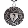thumbnail image 1 of PVCS Norse Viking Pendant Necklace Valknut Raven Pendant Runa Talisman Amulet Knot, 1 of 3