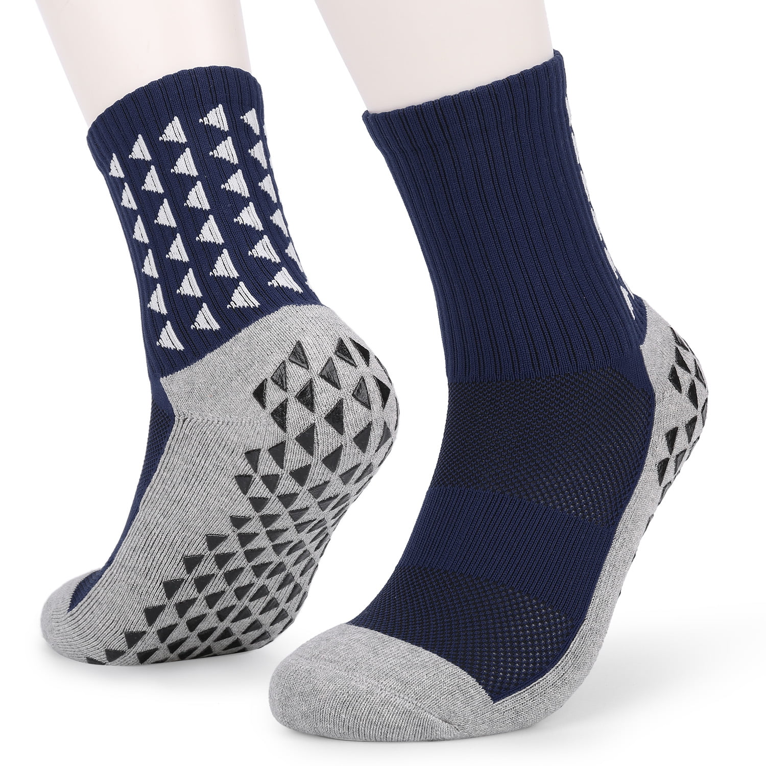 Men's Anti Slip Football Socks Athletic Long Socks Absorbent Sports Grip N6N6 