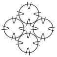 thumbnail image 4 of SOPOTUTU 4Pcs Pot Ring For Gas Stove Iron Non-slip Stove Rack For Family, 4 of 8