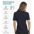 thumbnail image 2 of Merino.tech Women's Short Sleeve T-Shirt - Merino Wool Tee with Merino Sox Included, Burgundy - XL, 2 of 7