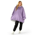 thumbnail image 1 of Bare Home Plush Sherpa Wearable Blanket - Fluffy & Soft - Lightweight - Adult, Lavender, 1 of 7