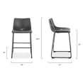 thumbnail image 4 of Edgemod Brinley Counter Stool in Grey (Set of 3), 4 of 5