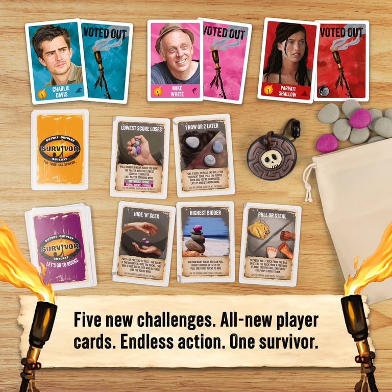 Survivor: Let's Go to Rocks Game for Ages 8+, 2 to 6 Players
