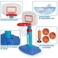 thumbnail image 3 of Adjustable Mini Basketball Hoop for Kids 1-5 Years, Indoor Outdoor Toy with 3 Balls - Blue, 3 of 6