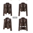 thumbnail image 2 of Women's Leather Casual Zipper Detachable Hem Available In 5 Colors, 2 of 4