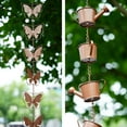 thumbnail image 4 of Metal Rain Chain for Gutters Decorative Downspout Garden Rain Catcher Hot W4 Clearance, 4 of 10