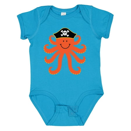 

Inktastic Pirate Octopus Kids Funny Gift Baby Boy or Baby Girl Bodysuit