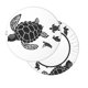 thumbnail image 2 of Disketp Family Of Sea Turtles Funda Redonda para Taburete, Funda de Cojín para Silla de Bar Suave y Elástica-12 inch, 2 of 7