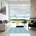 thumbnail image 7 of Ahgly Company Machine Washable Indoor Rectangle Transitional Seafoam Green Area Rugs, 2' x 5', 7 of 7