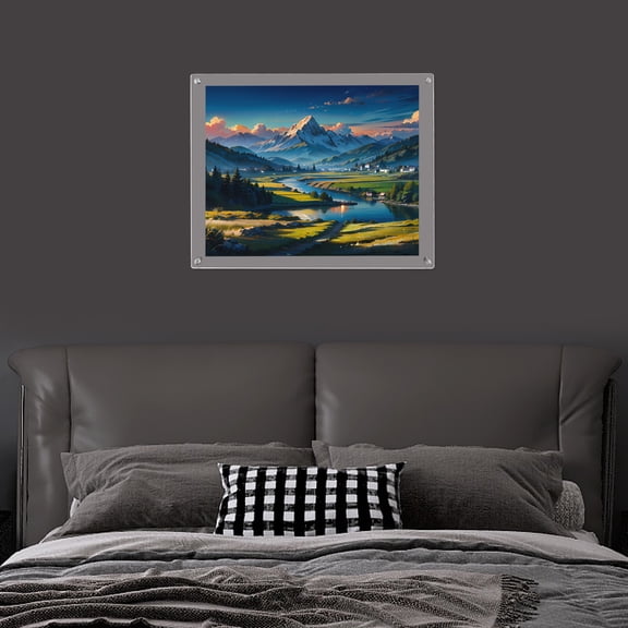 20*16in Wall-mounted Picture Frame Wall-mounted Acrylic Picture Frame FOR Decorating Homes Offices Studios