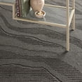 thumbnail image 5 of TOWN & COUNTRY EVERYDAY Lane Painterly Wave Soft Felt Everwash®, Machine Washable Area Rug with Non-Slip Backing, Modern Rug, Charcoal Grey, 6'6"x9'2", 5 of 11