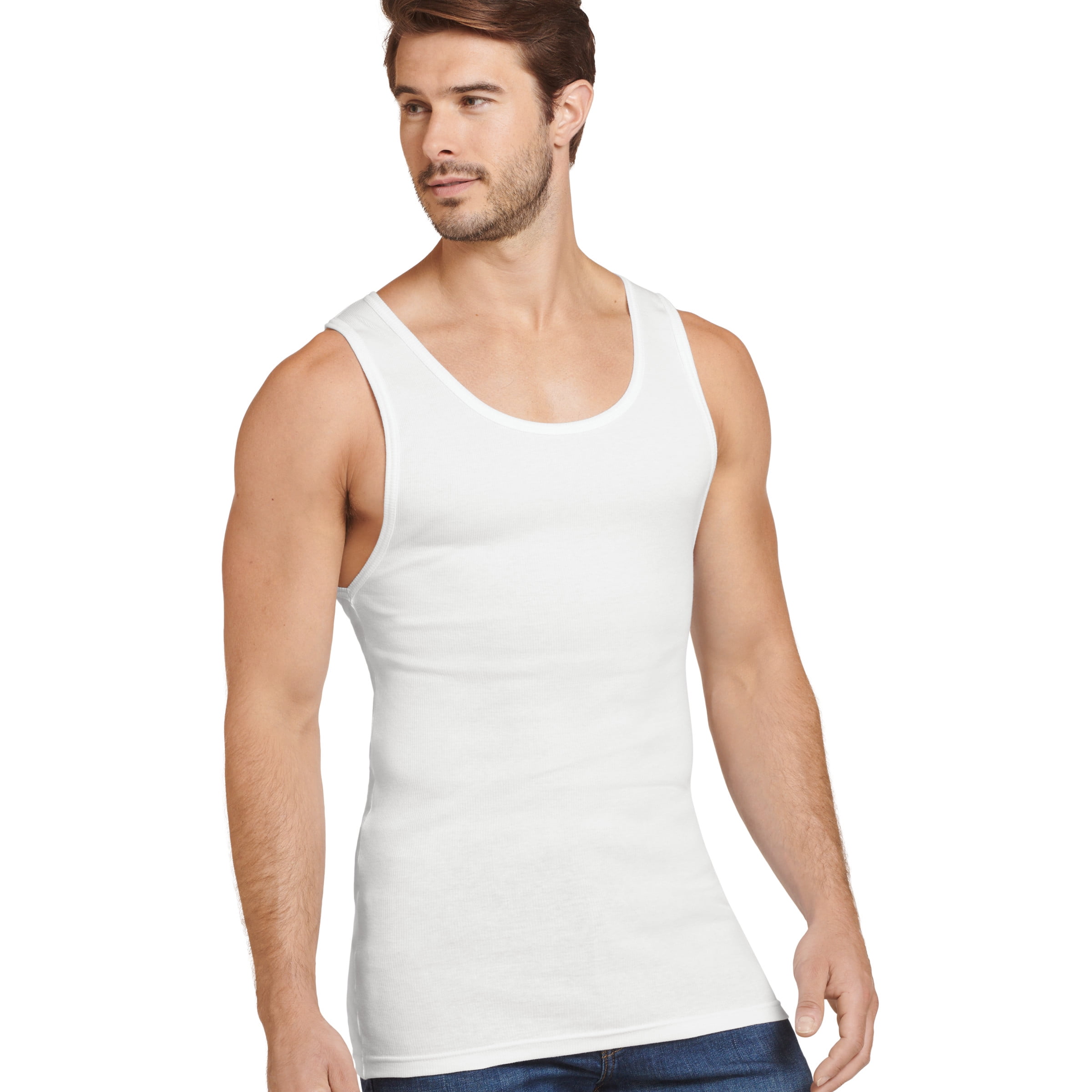 Jockey Men's Made in 100% Cotton Tank - 2 Pack