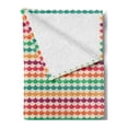 thumbnail image 2 of Fish Scale Soft Flannel Fleece Blanket, Waves with Vertical Stripy Effect and Vivid Color Composition Contemporary Tile, Cozy Plush for Indoor and Outdoor Use, 60" x 80", Multicolor, by Ambesonne, 2 of 5