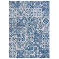 thumbnail image 2 of Safavieh Courtyard Taegan Floral Indoor/Outdoor Area Rug, Navy/Gray, 8' x 11', 2 of 10