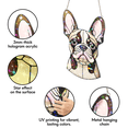thumbnail image 3 of 89Bloom French Bulldog Stained Glass Hologram Ornament, Dog Stained Glass Suncatcher Ornaments Home Decor, Dog Holographic Ornaments, 3 of 4