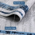 thumbnail image 6 of Washable Runner Rug 2x6 Modern Border Runner Soft Distressed Blue Runner, Minimalist Runner, Non Slip Hallway Runner, Stain Resistant Kitchen Runner, Contemporary Runner, 6 of 14