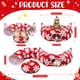 thumbnail image 3 of Túnel de tubo plegable para animales pequeños rojo cama de túnel para gatos debajo del árbol de Navidad círculo de juguete para gatos con bola decorat, 3 of 7
