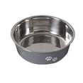 thumbnail image 1 of de acero inoxidable, de alimentación para mascotas, para platos de perro con antideslizantes, comederos medianos y peq , GRIS Yinane Cuencos para gatos, 1 of 6