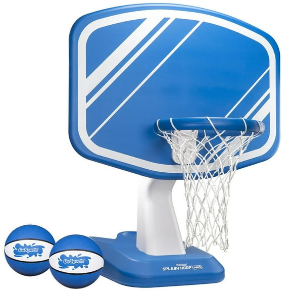 GoSports Ballon de basket Splash Hoop PRO - (Bleu, plastique traité anti‑UV et métal)