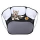 thumbnail image 4 of Corral para hámster, valla para mascotas, jaula pequeña, tienda de campaña, accesorios anti-escondite para erizos Negro, 4 of 9