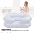 thumbnail image 3 of Hair Washing Basin, Easy To Inflate Inflatable Shampoo Basin Multi Purpose Folding PVC Leakproof with Repair Patch for Elderly White,Clear, 3 of 7